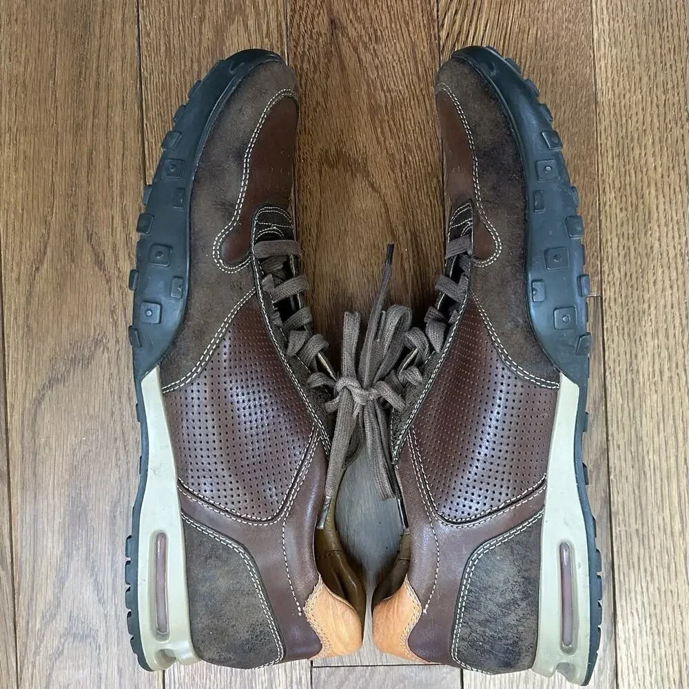 Cole Haan Men’s Air Griffin Brown Leather Casual Lace-Up Shoes‎ Size 11